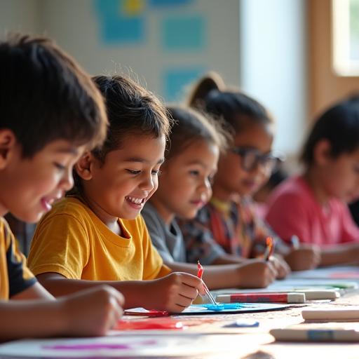 Niños en talleres creativos Medellín