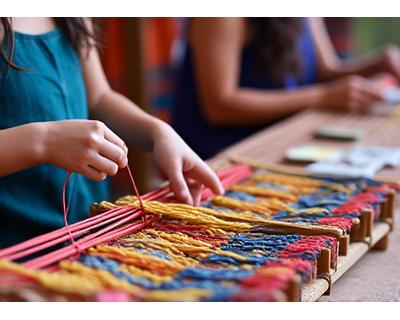 Tejidos tradicionales para niños